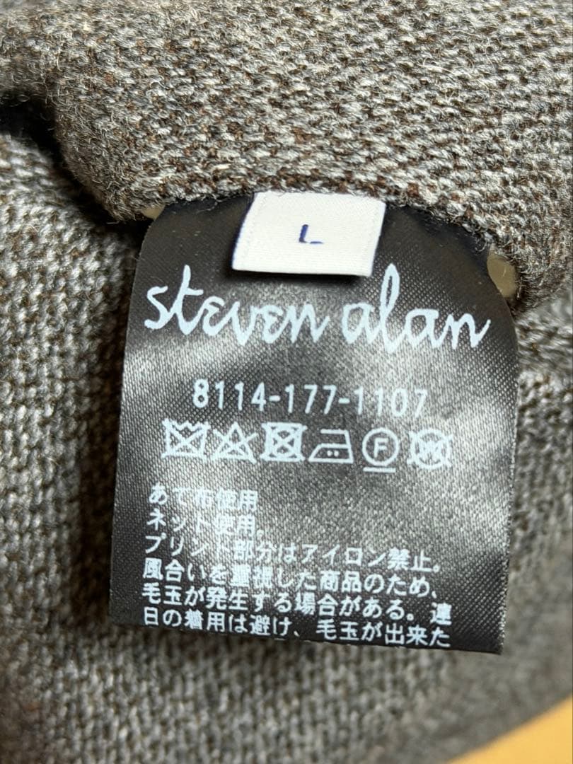 Steven Alanクッキークロス インツープリーツ ドレス トラウザーズ L