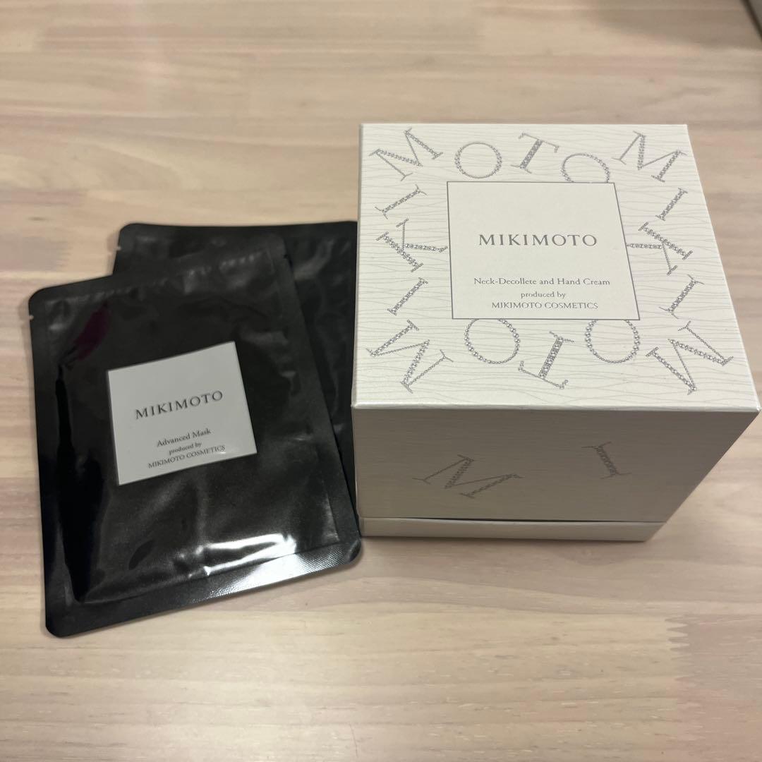 ミキモト ネックデコルテ・ハンドクリーム 90g+アドバンスドフェイスパック2枚