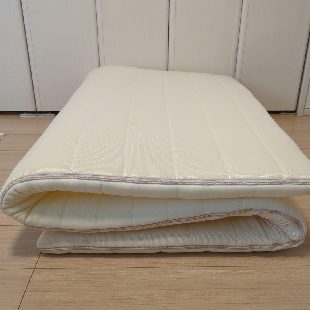 エアウィーヴ02 マットレスパッド シングル 腰サポート強化　Sライン