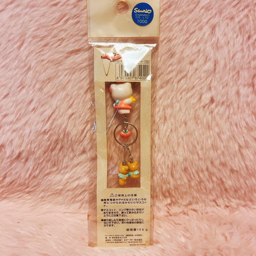 希少レア　ハローキティ　エンジェル　タイニーチャム　ストラップ　1998 レトロ