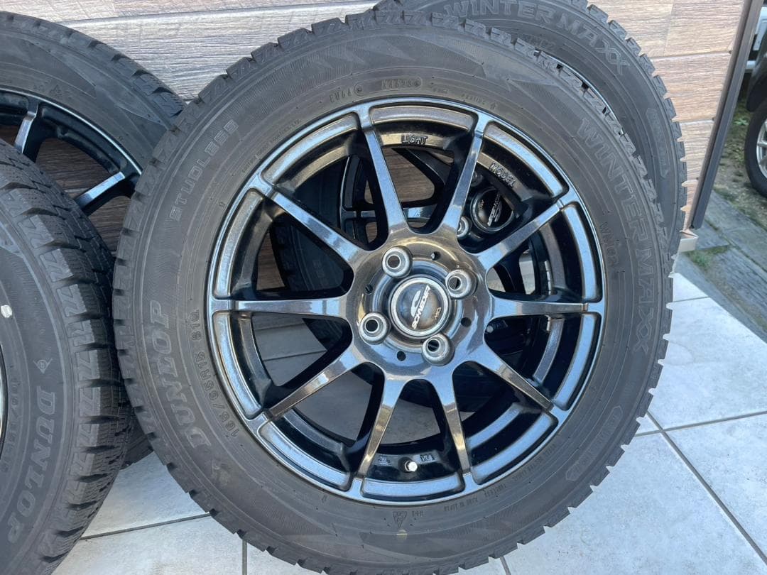 タフト スタッドレスタイヤ15 DUNLOP WINTER MAX※説明欄必須※