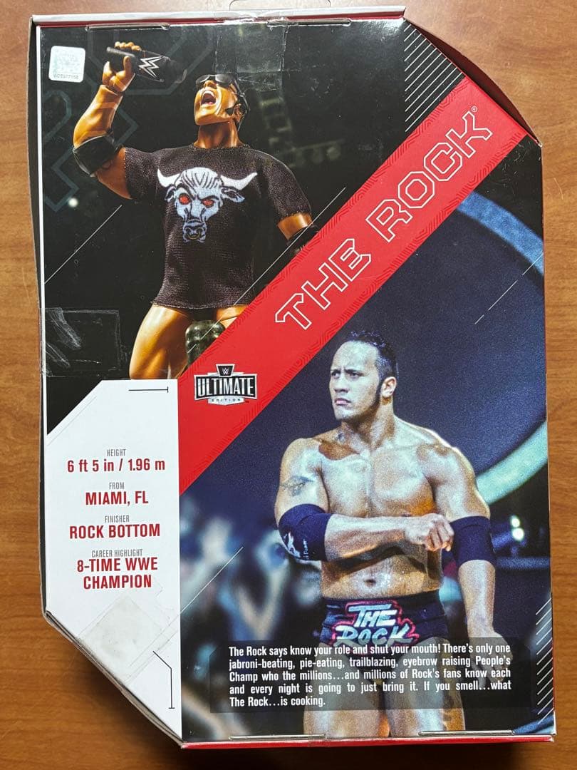限定　WWE ザ・ロック　アルティメットエディション　フィギュア　マテル