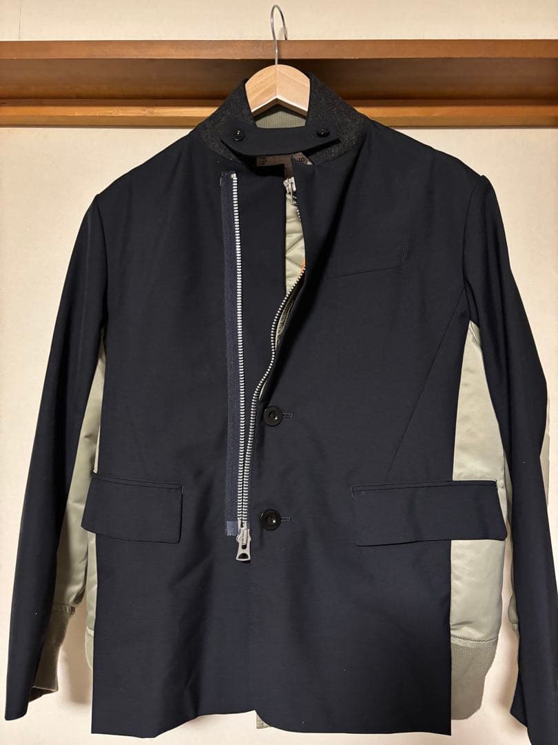 sacai 2023AW スーツナイロンツイルジャケット
