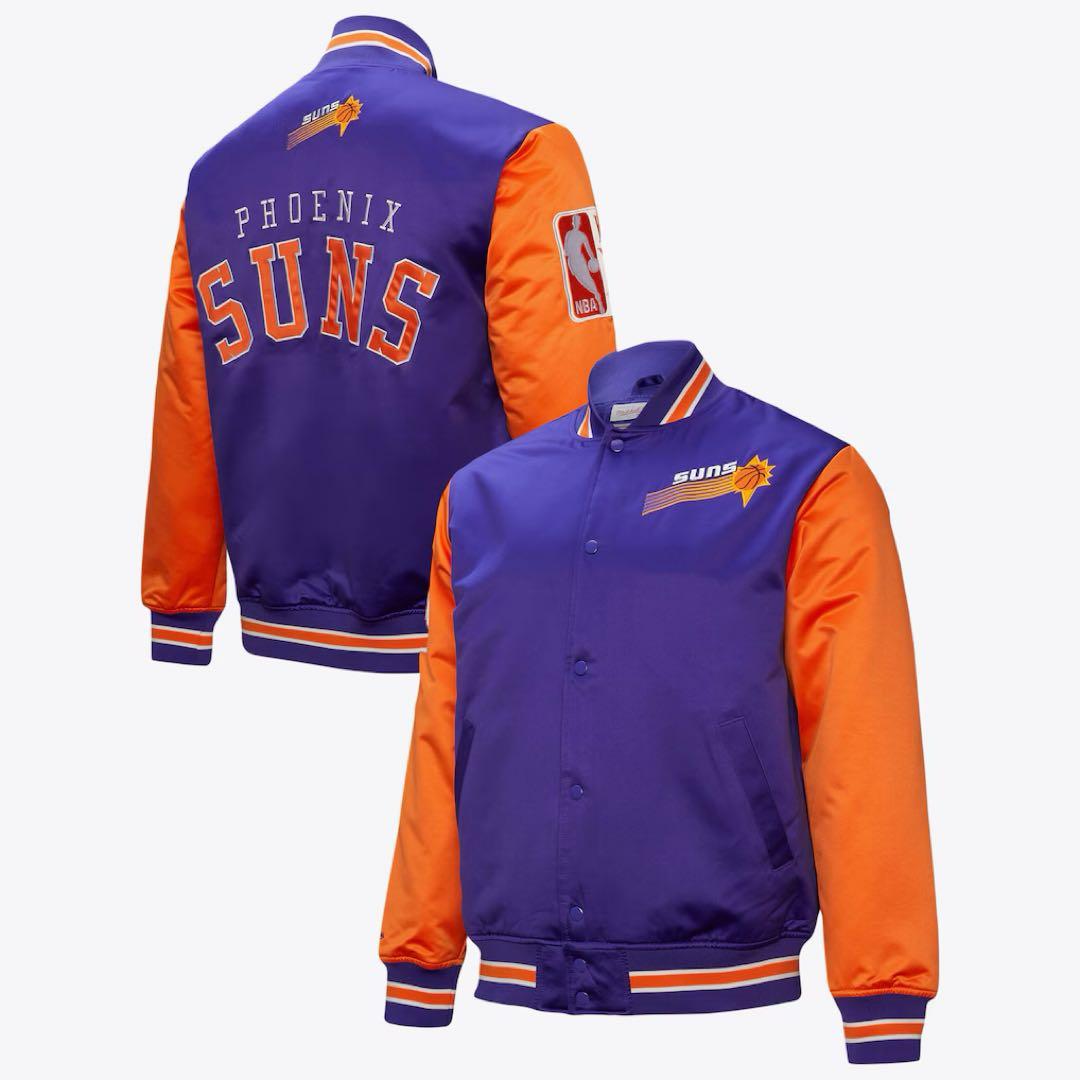 【⚠️お値下げ可】サンズ NBA サテン ジャケット ミッチェル & ネス製