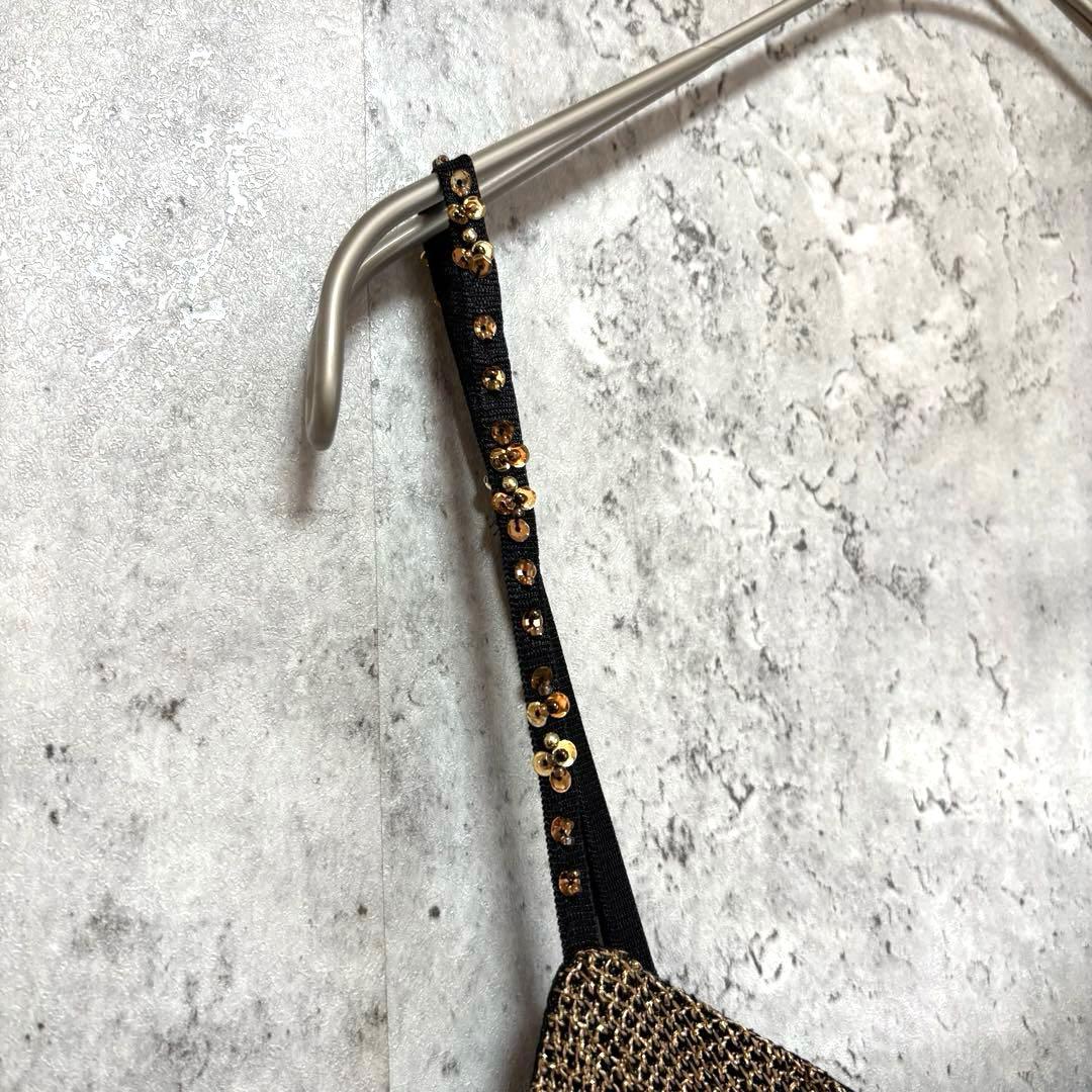 【BETSEY JOHNSON】キャミロングワンピース ドレス S 光沢きれいめ