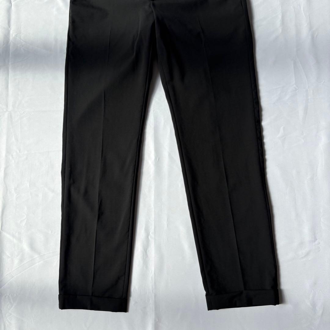 【美品】PRADA プラダ ウール スラックス ブラック 48