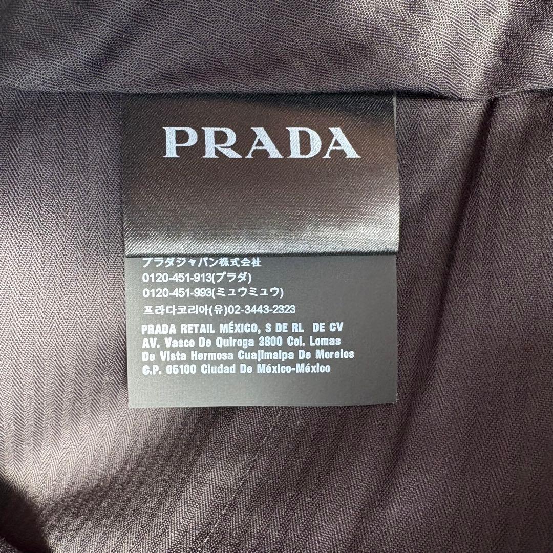 【美品】PRADA プラダ ウール スラックス ブラック 48