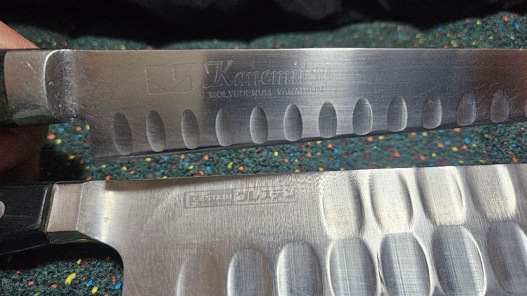 い*あ様 中古Karamit 約23cm波刃包丁、グレステン約27cm波刃包丁セ