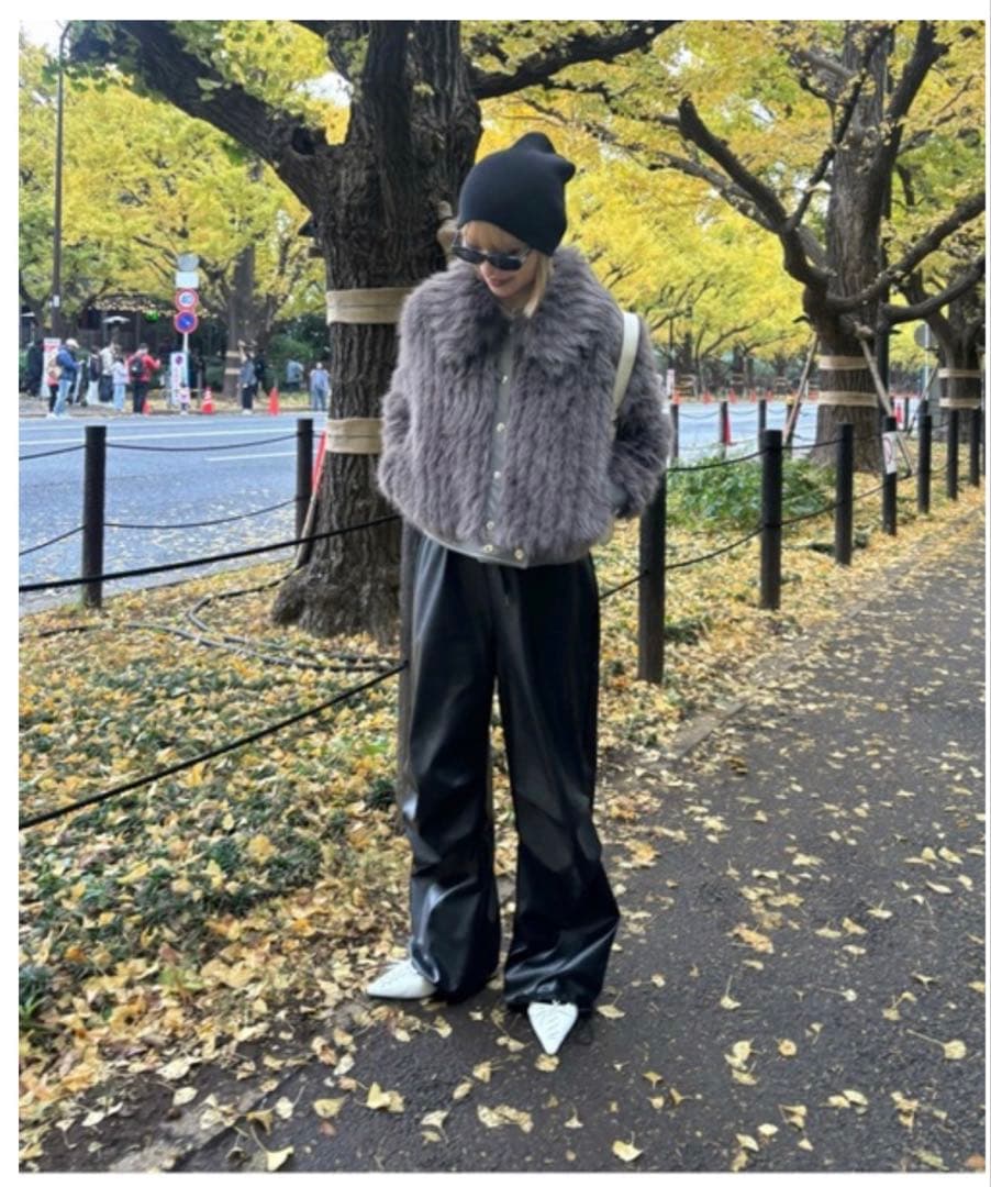 shaggie シャギー　グレー ファージャケット