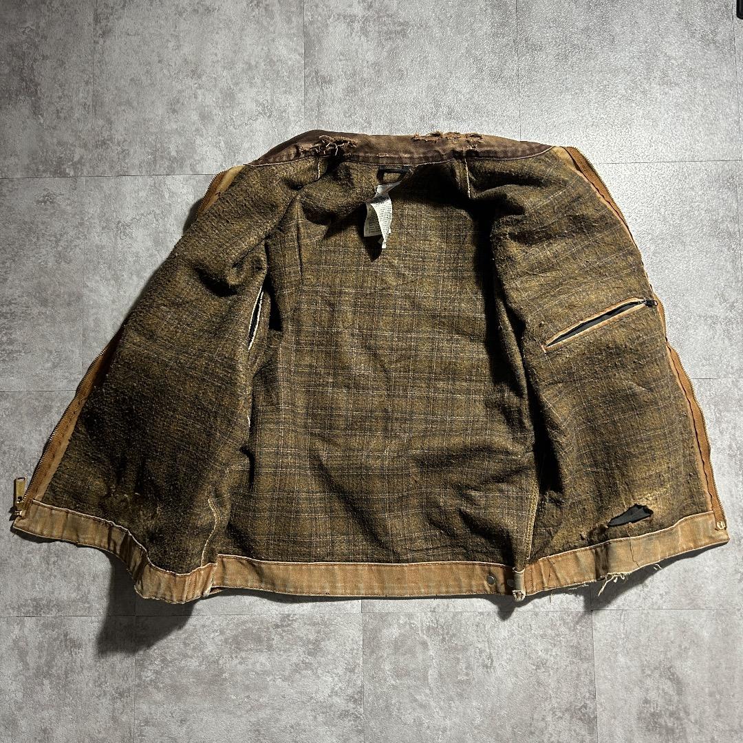 00s メキシコ製 ブラウン カーハート デトロイトジャケット ダックL