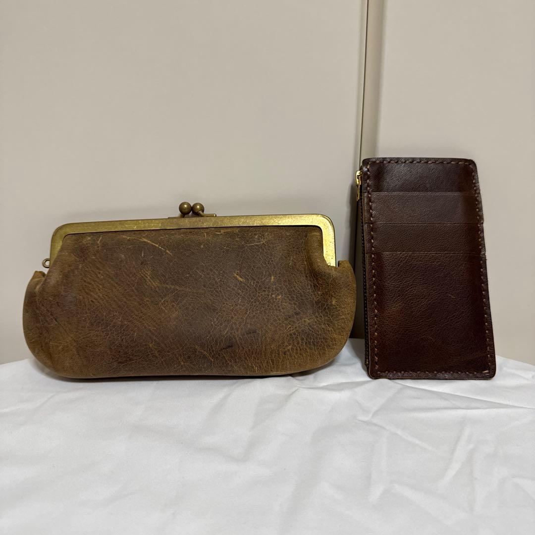 N25 がま口財布 クーズーワックスレザー