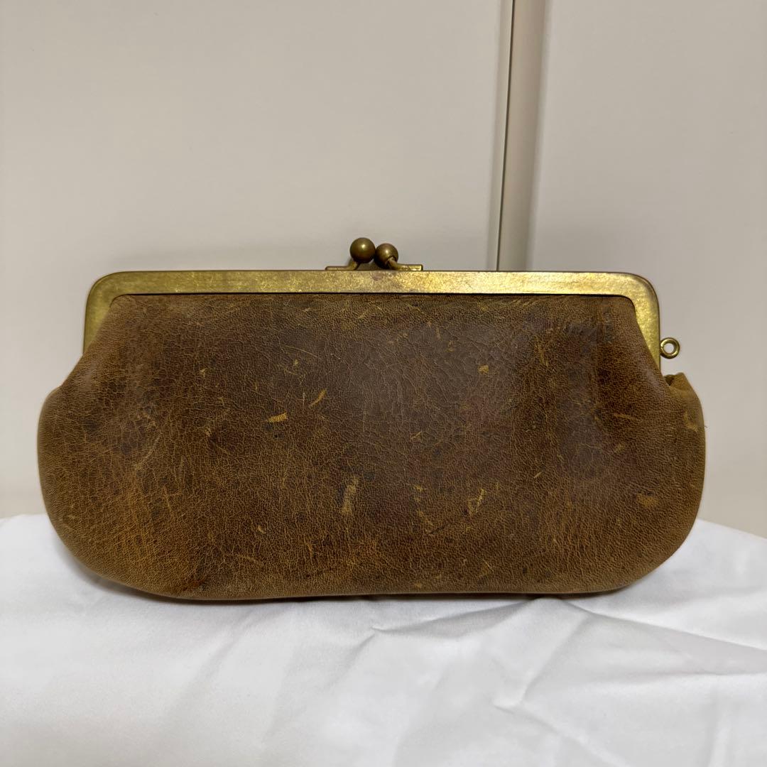 N25 がま口財布 クーズーワックスレザー