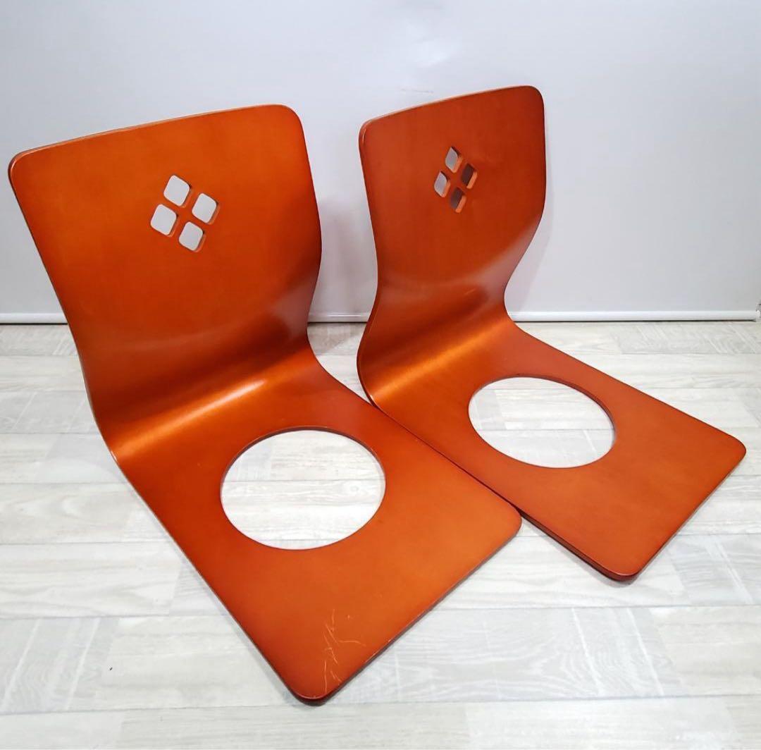 4脚まとめ売り！和座イス　和座椅子　木製【送料無料】