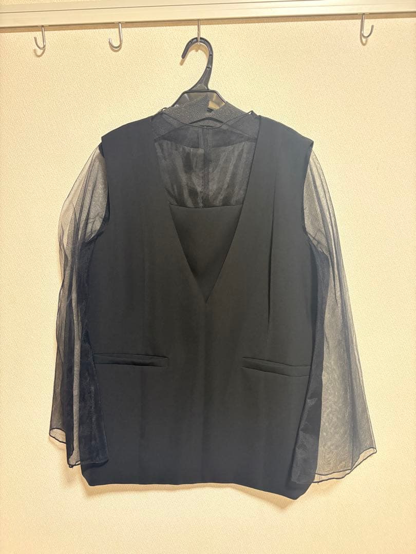 GIRL セットアップ　ブラック パーティードレス Lサイズ