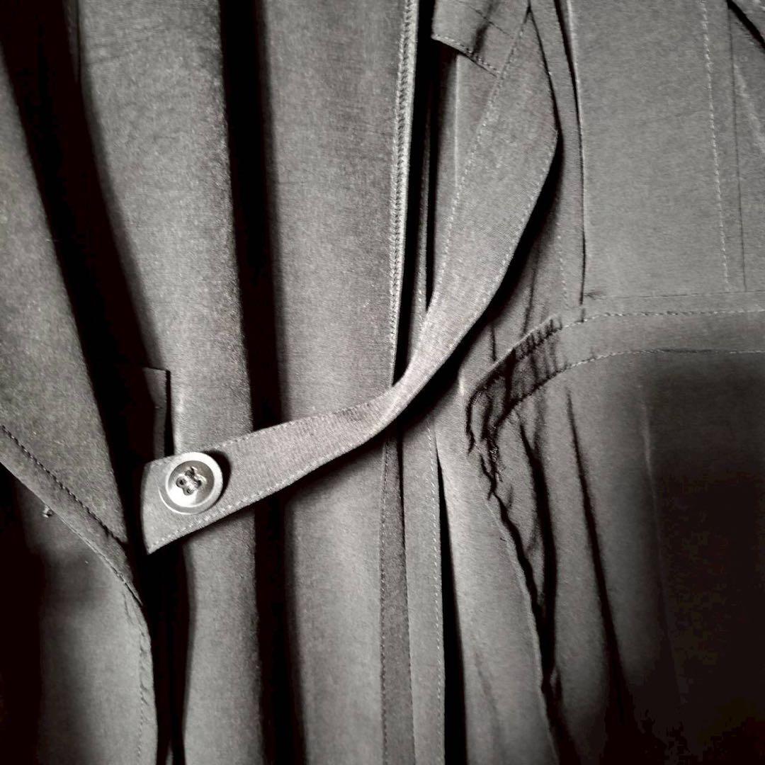 ワイズ Y's ヨウジヤマモト ロングジレ ベスト ポリエステル ノースリーブ黒