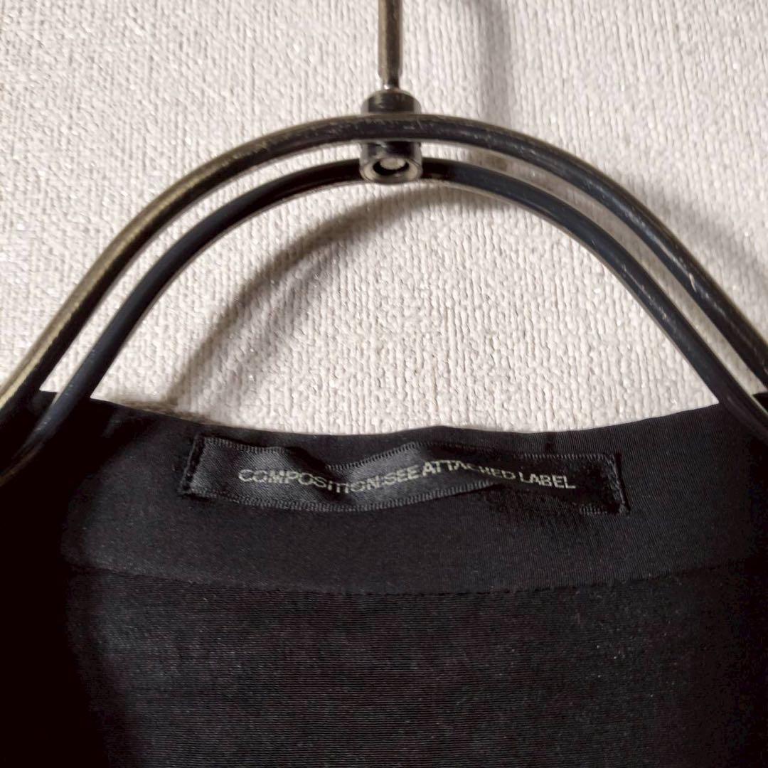 ワイズ Y's ヨウジヤマモト ロングジレ ベスト ポリエステル ノースリーブ黒