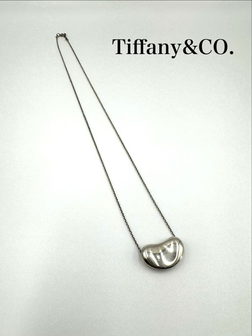 【美品】Tiffany&Co. ビーン ネックレス SV925 シルバー