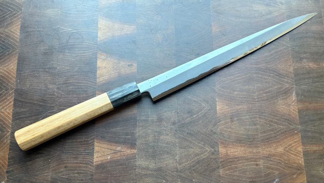 京都　有次　霞　柳刃　270mm 9寸　包丁　白鋼　和包丁　打刃物　刺身