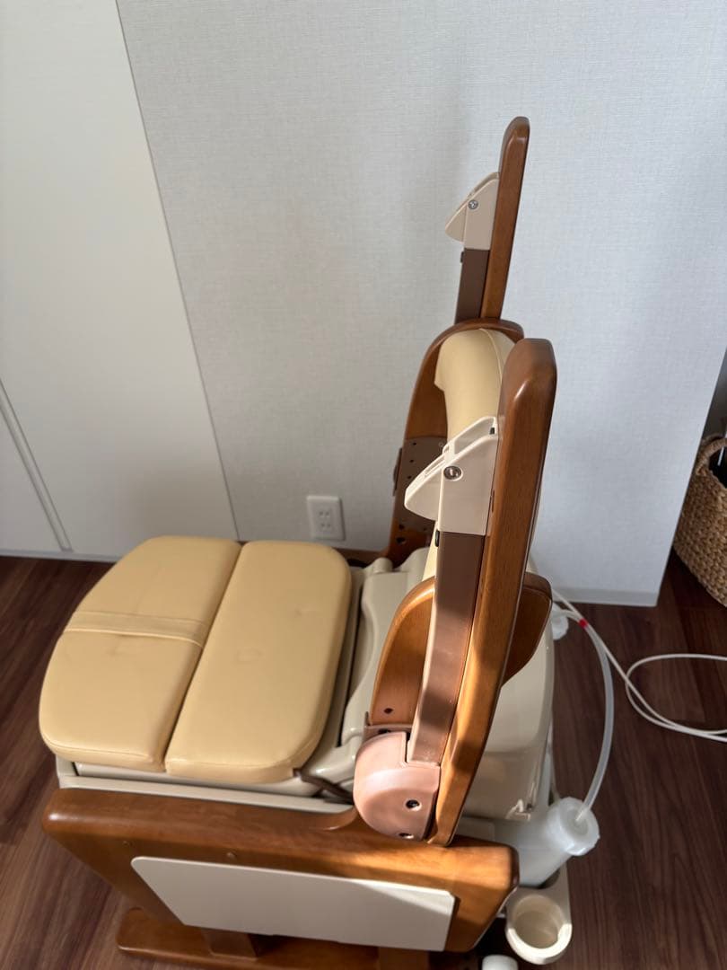 【美品】安寿 家具調ポータブルトイレ AR-SA1 シャワピタ 説明書付き 介護