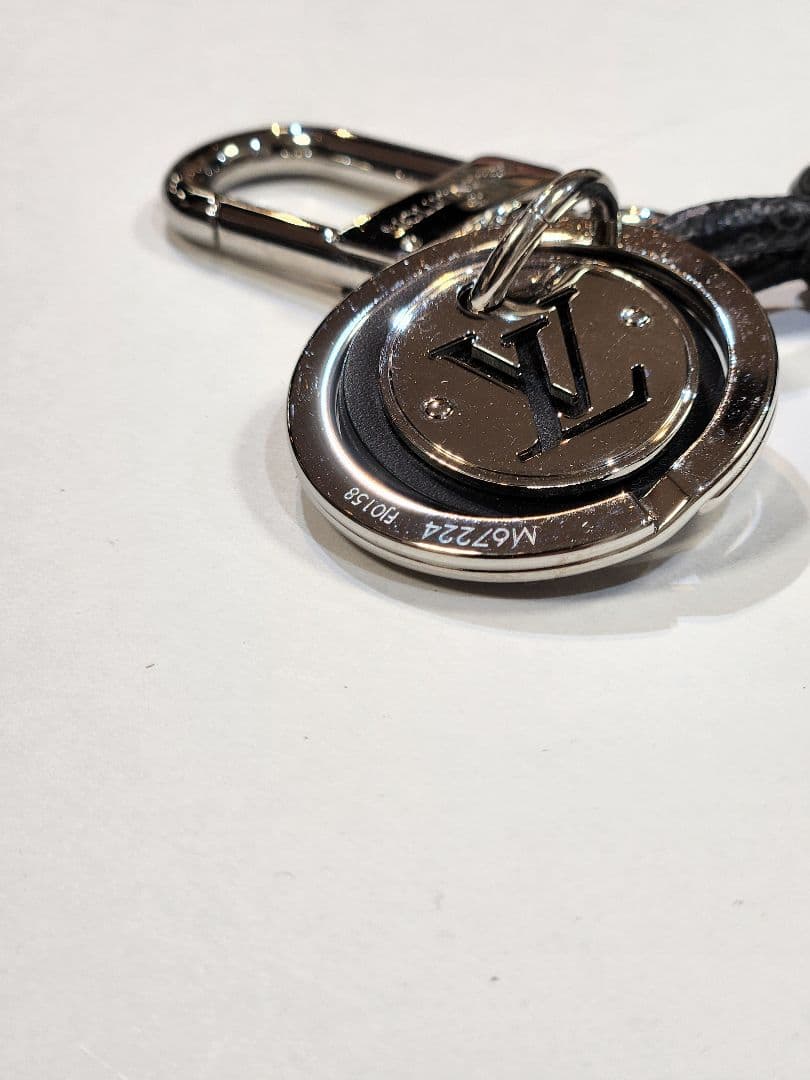 ルイヴィトン ダミエグラフィット キーホルダー　レザーロープM67224