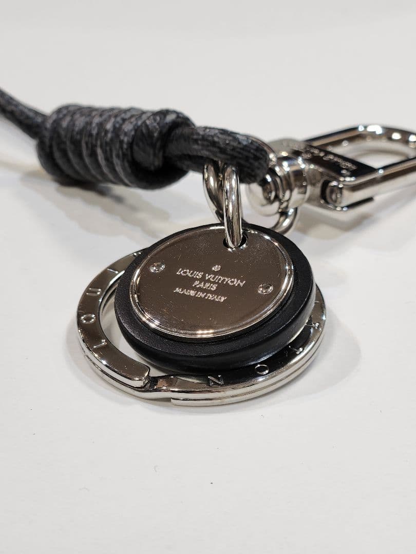 ルイヴィトン ダミエグラフィット キーホルダー　レザーロープM67224