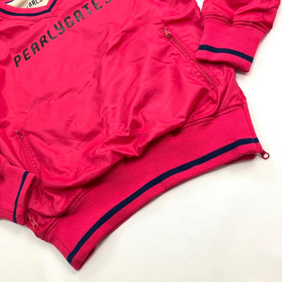 美品　PEARLYGATES スニード　裏起毛　リバーシブル　ゴルフ　ワッペン