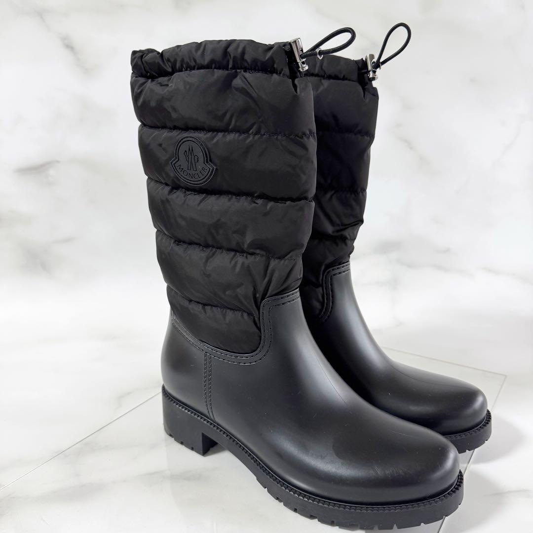 MONCLER モンクレール GINETTE ジネット レインブーツ 黒 39