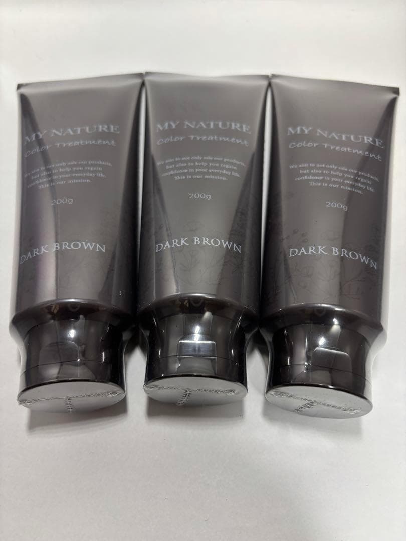 新品マイナチュレカラーリングトリートメントダークブラウン200g×3個