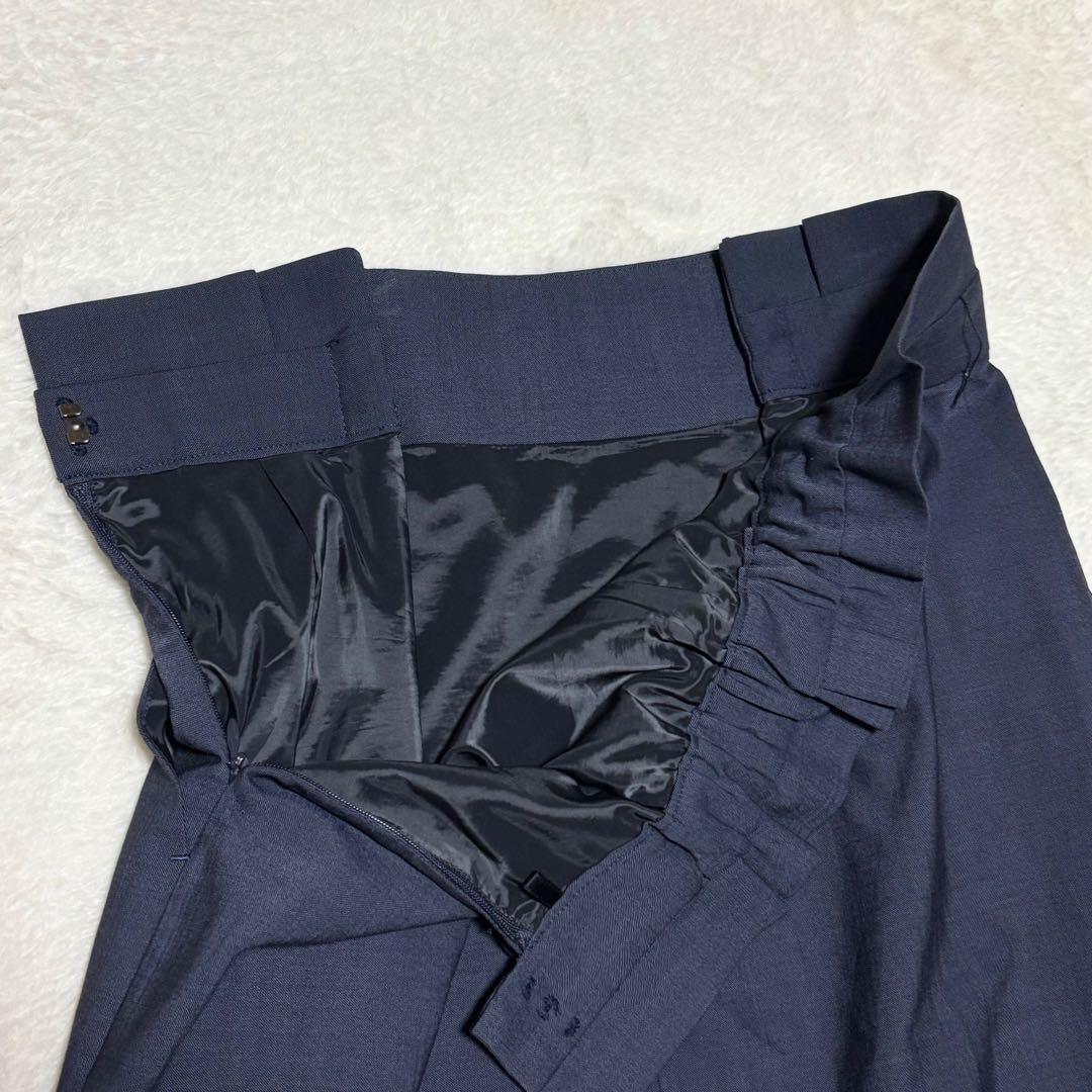 グリーンレーベルリラクシング スカートスーツ セットアップ カチリラ 紺 L