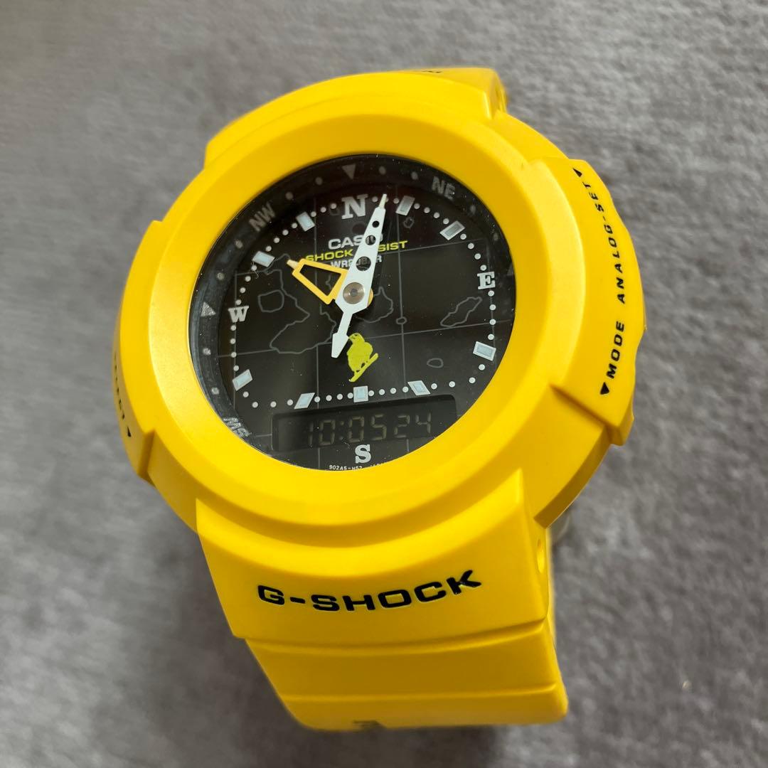 G-SHOCK 限定モデル 美品 アナデジAW-500D-9E2T イエロー