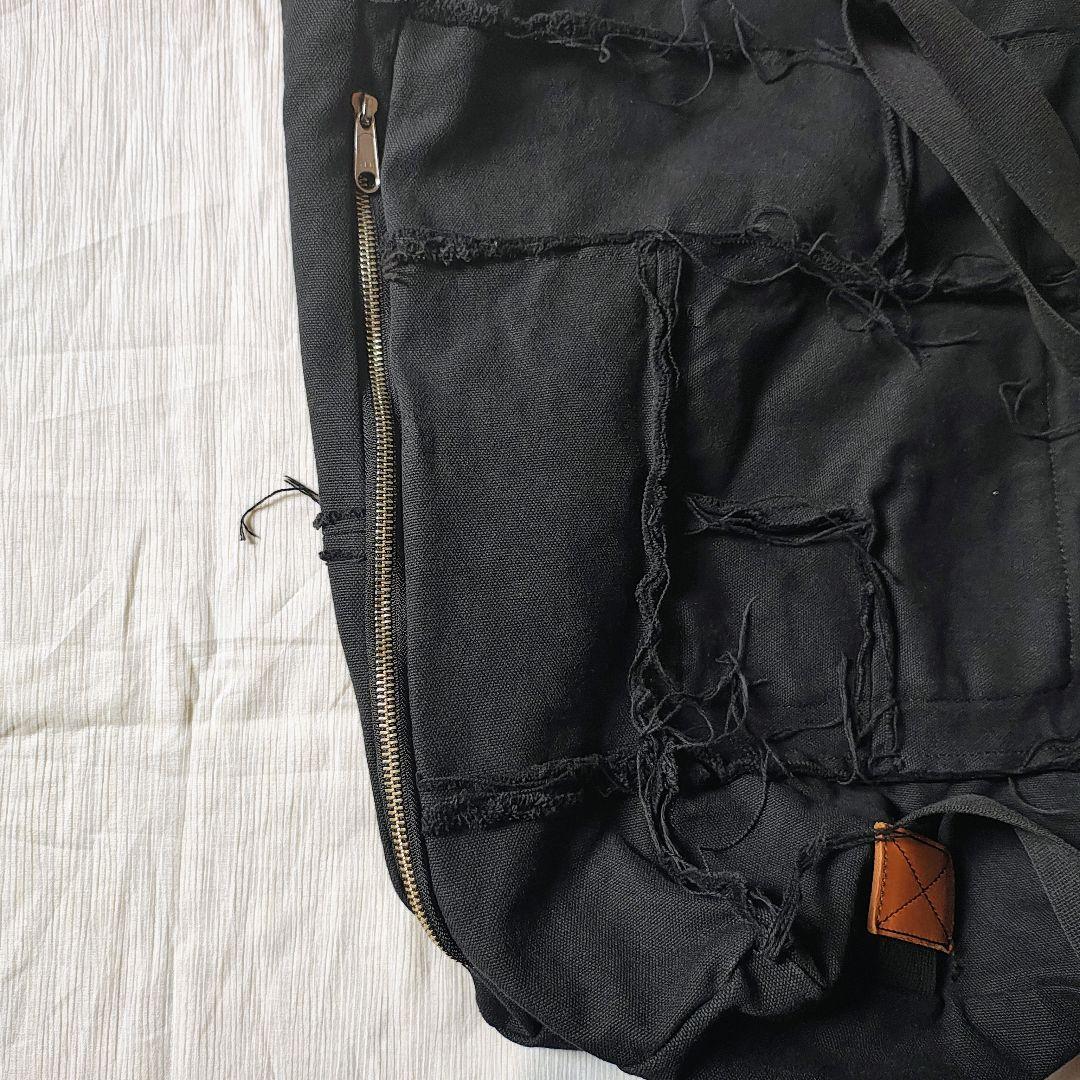 17ss ジュンヤワタナベ　ワンショルダードラムバッグ　パッチワーク　ダック地