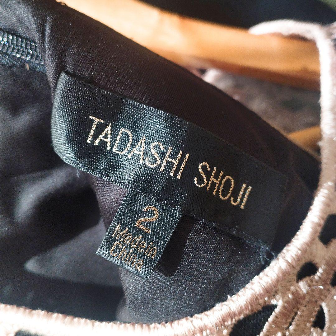 【TADASHI SHOJI】タダシショージ 刺繍 ワンピース ドレス M 美品