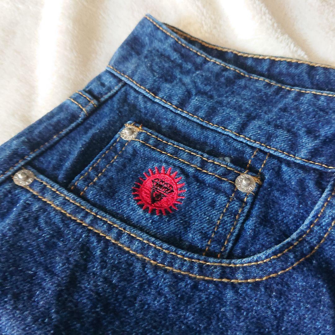 海外限定☆Icecream dog プリント デニムジーンズ ハーフパンツ