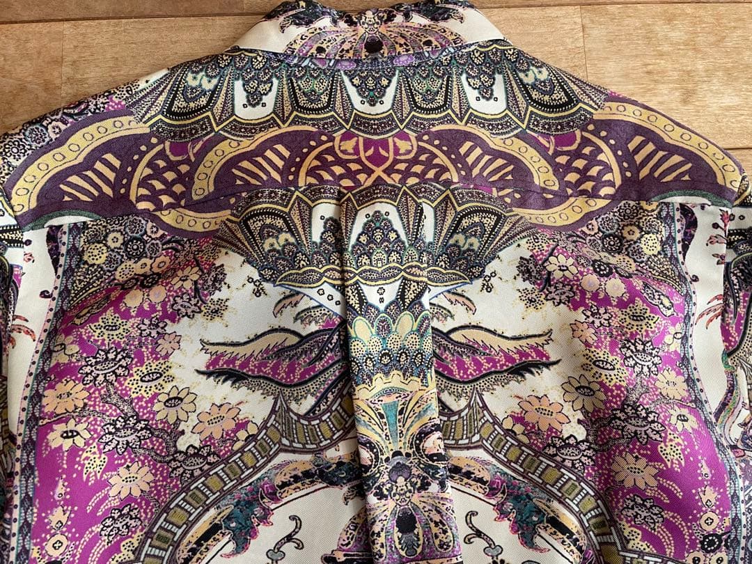 美品ETROエトロ　シルク100%ブラウス　ペイズリー柄★ドライクリーニング済み