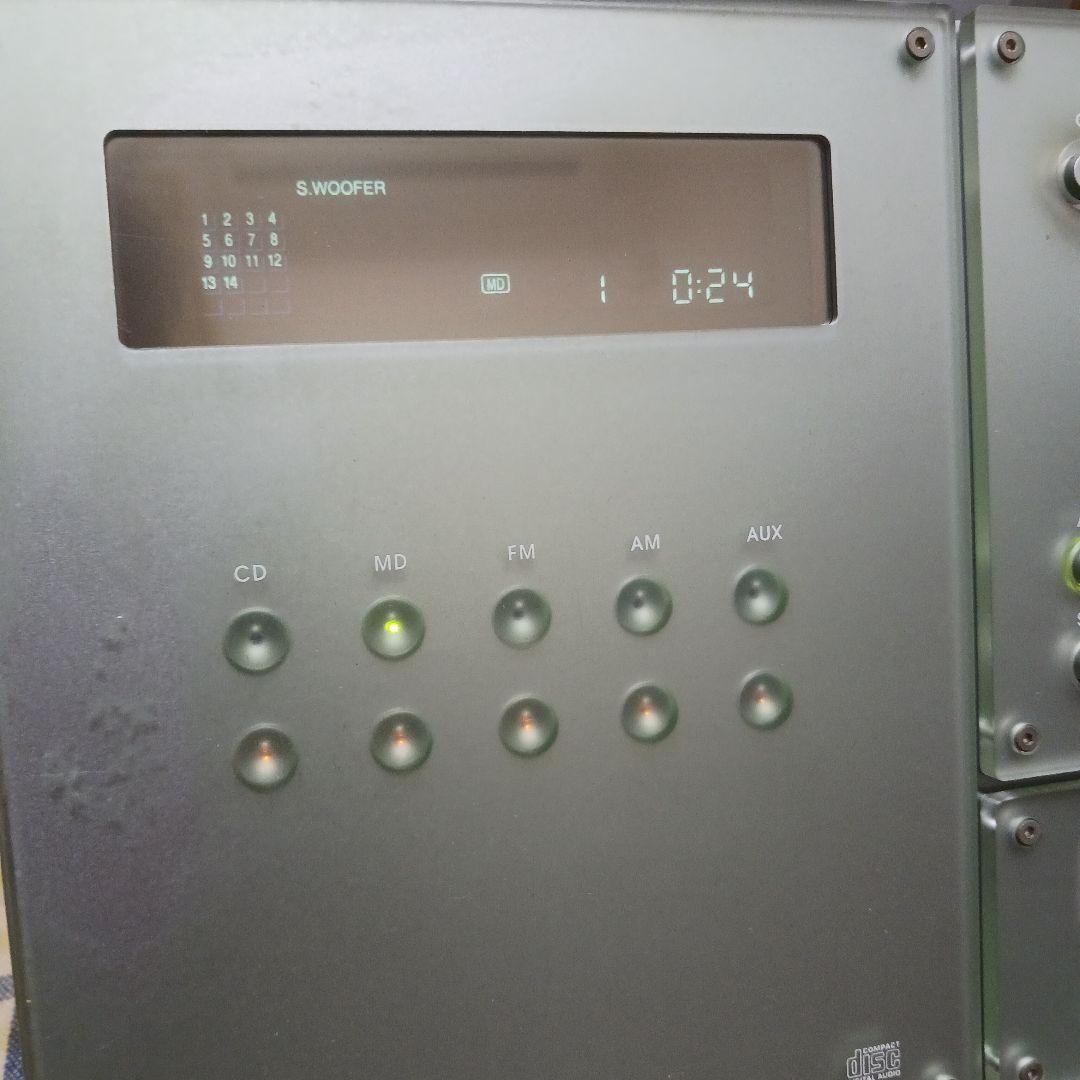 ★動作確認済 Panasonic MDミニコンポ SA-PM50MD リモコン付