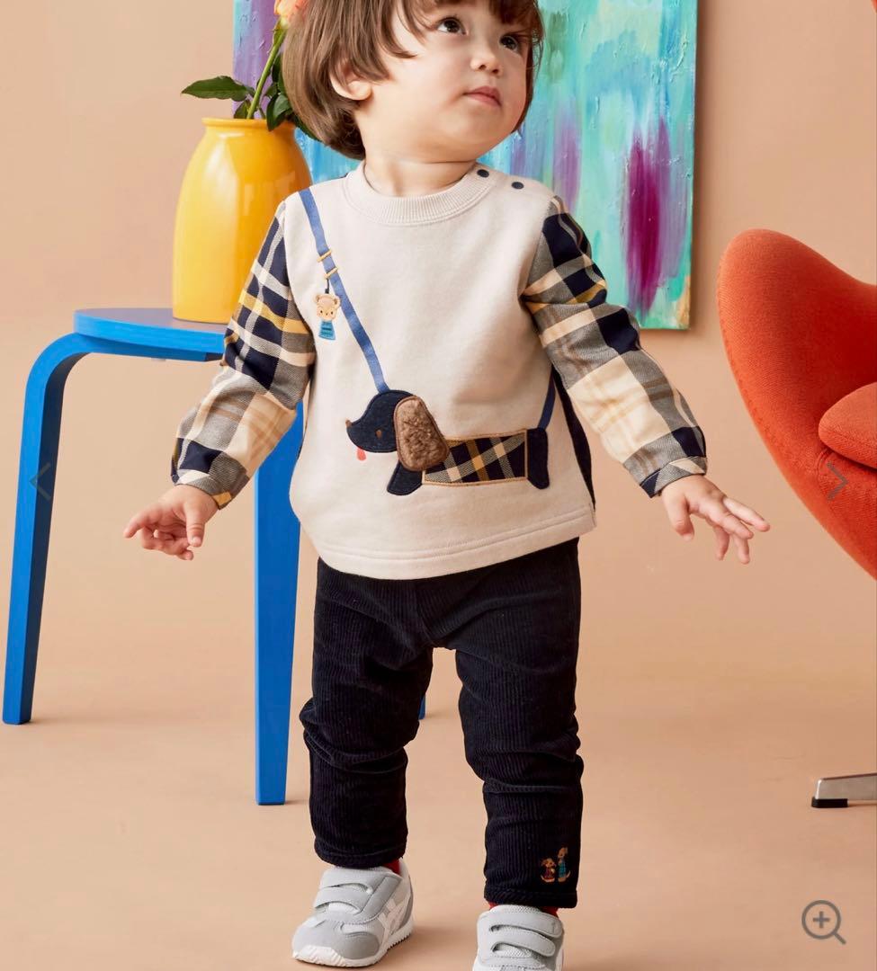 ゆ*き様 【新品未使用タグ付き】 familiar ロングパンツ コーデュロイパ