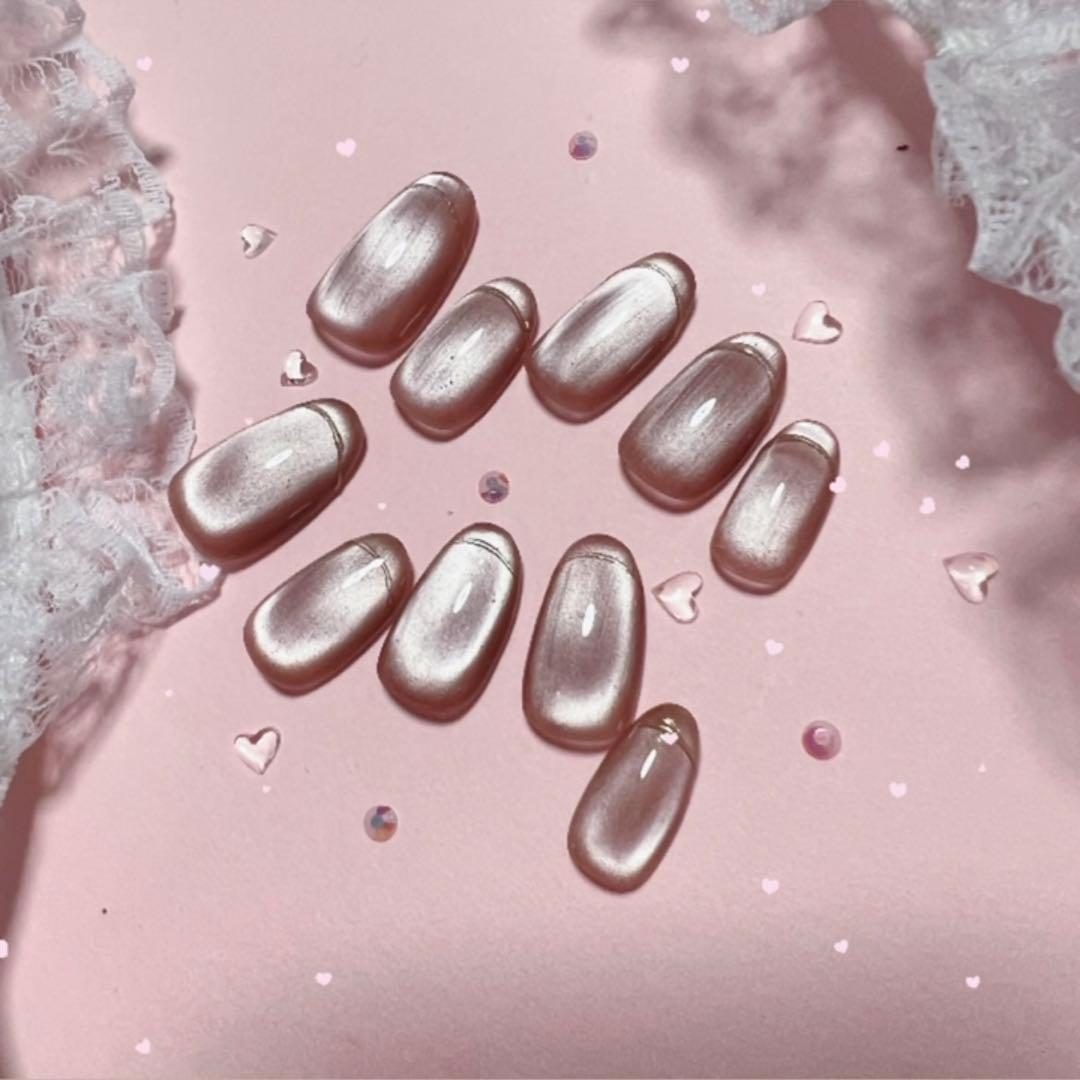 マグネットネイル　ゴールドライン　♡カラー変更0円♡