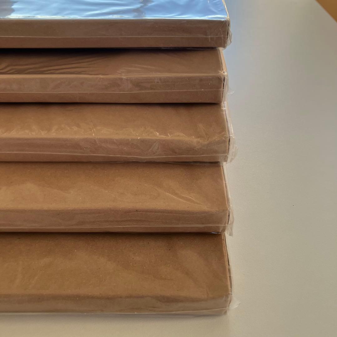 無印良品　台紙に書き込めるアルバム　四つ切　5冊セット