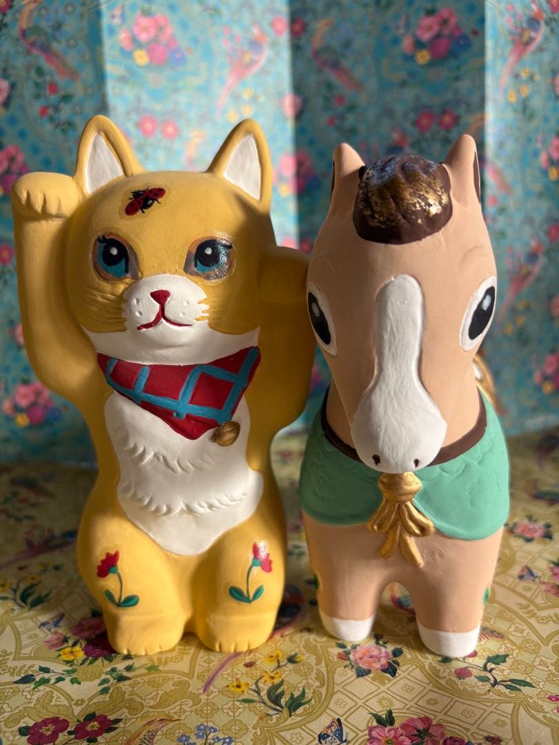 ナタリーレテ　2026年干支置物　午　招き猫　アフタヌーンティーオンライン限定品