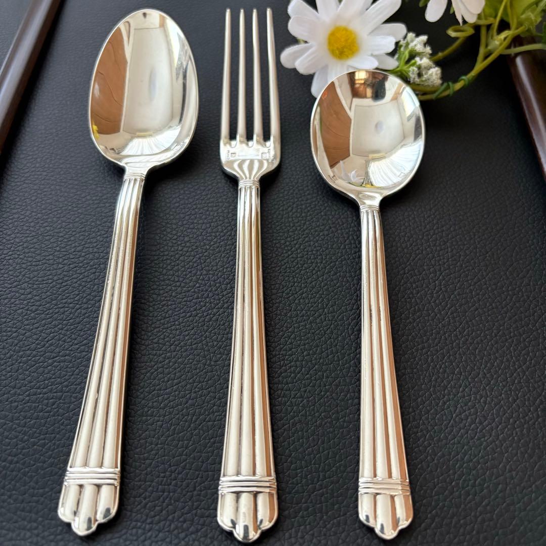 クリストフル　アリア　スタンダードスプーン、フォーク、コンソメスプーン各1点