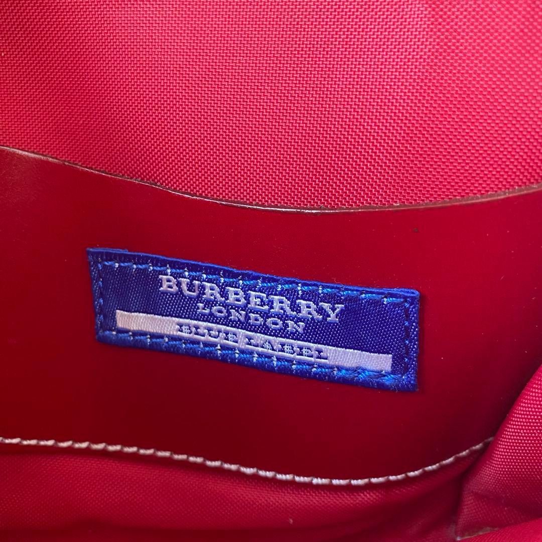 【未使用級✨】バーバリーブルーレーベル ウエストバッグ ノバチェック ベージュ赤