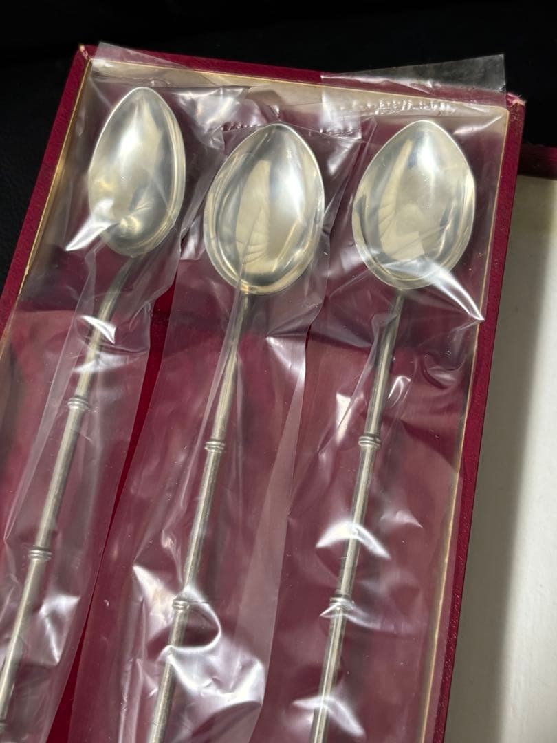 純銀 銀製 スプーン ストロースプーン 5本セット