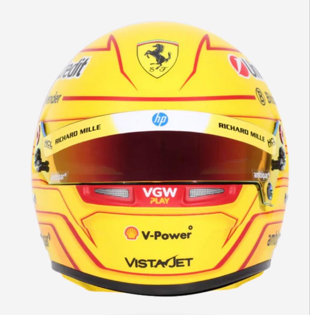 ルイス・ハミルトン 2025年 フェラーリ ヘルメット BY BELL 1/2
