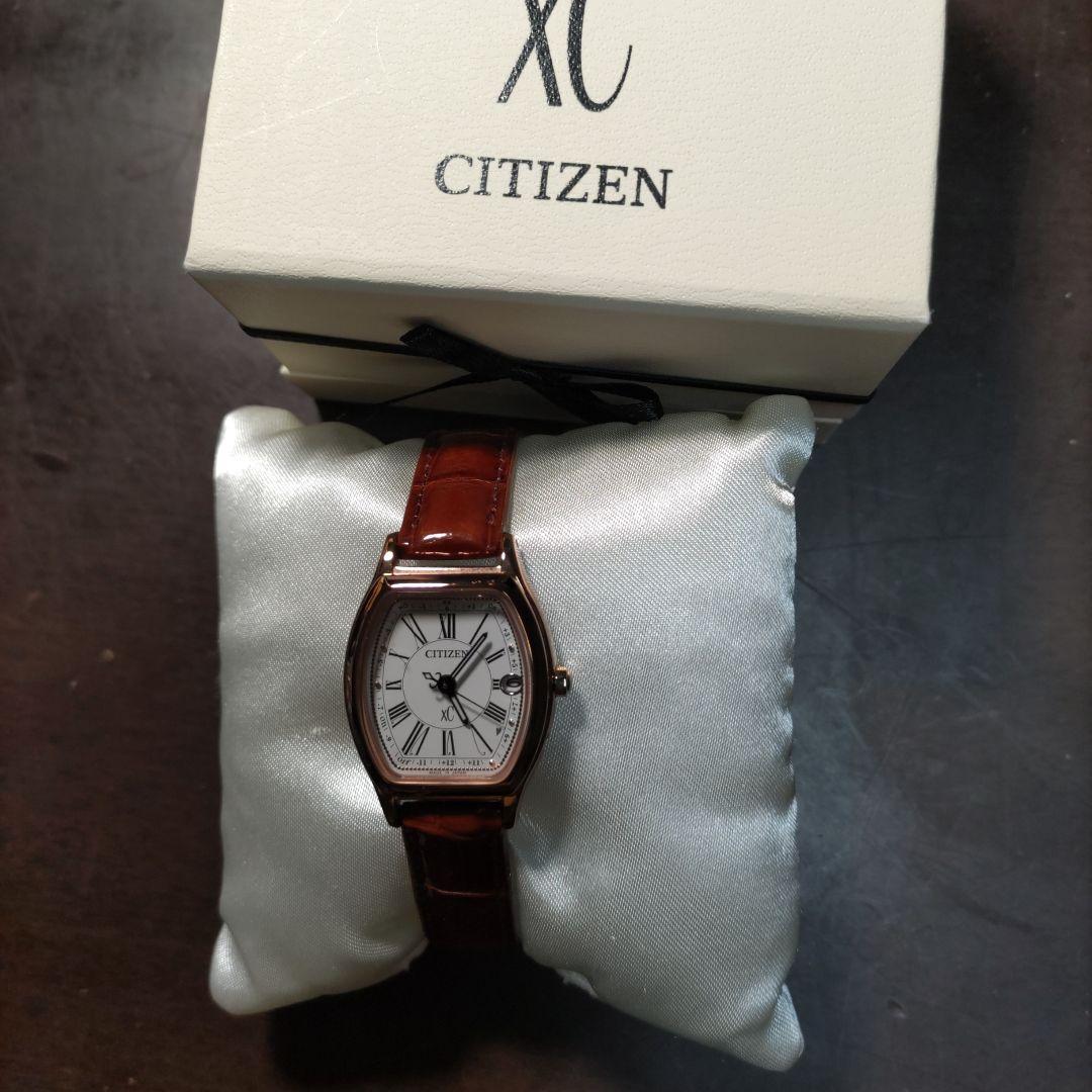 CITIZEN XC 腕時計 ブラウンレザー