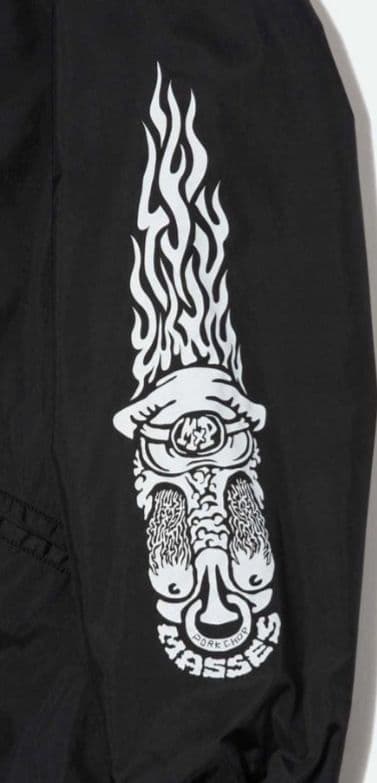 PORKCHOP x MASSES ナイロンジャケット コーチジャケット L 黒