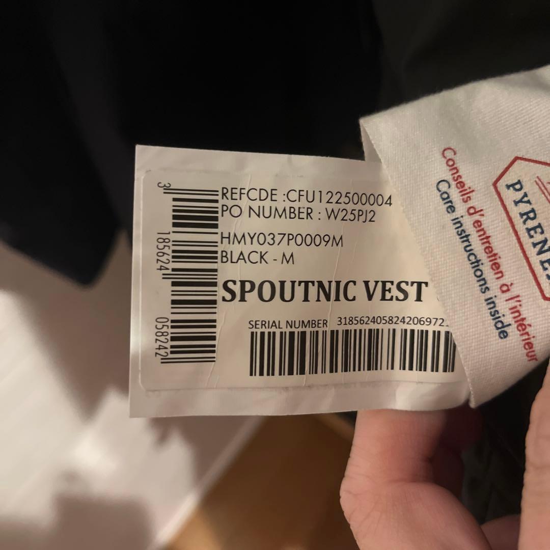 【赤字覚悟】PYRENEX フードダウンベスト M ブラック