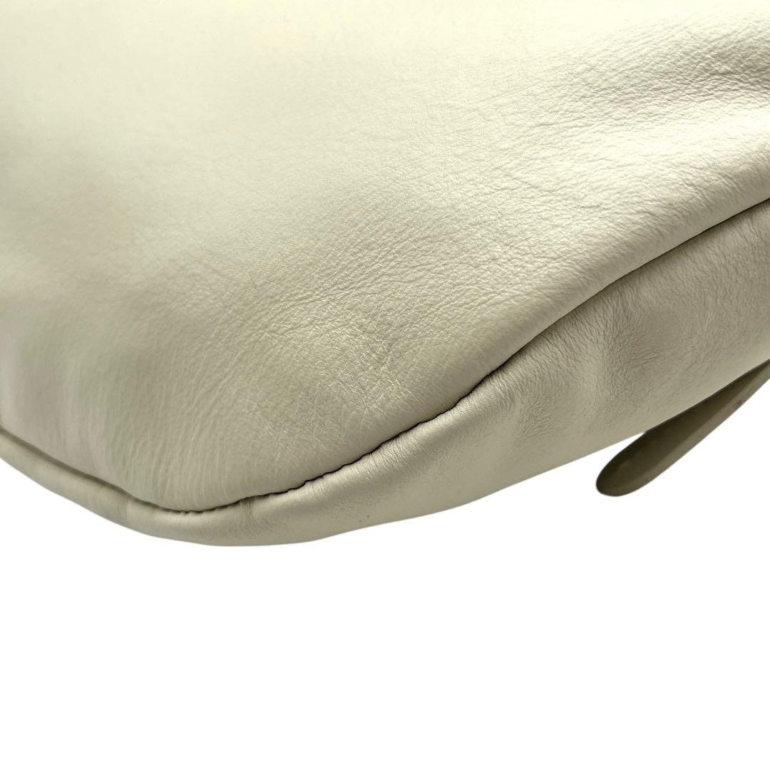 【未使用級/希少品】 オウレンティ 2way ウエストバッグ アイボリー