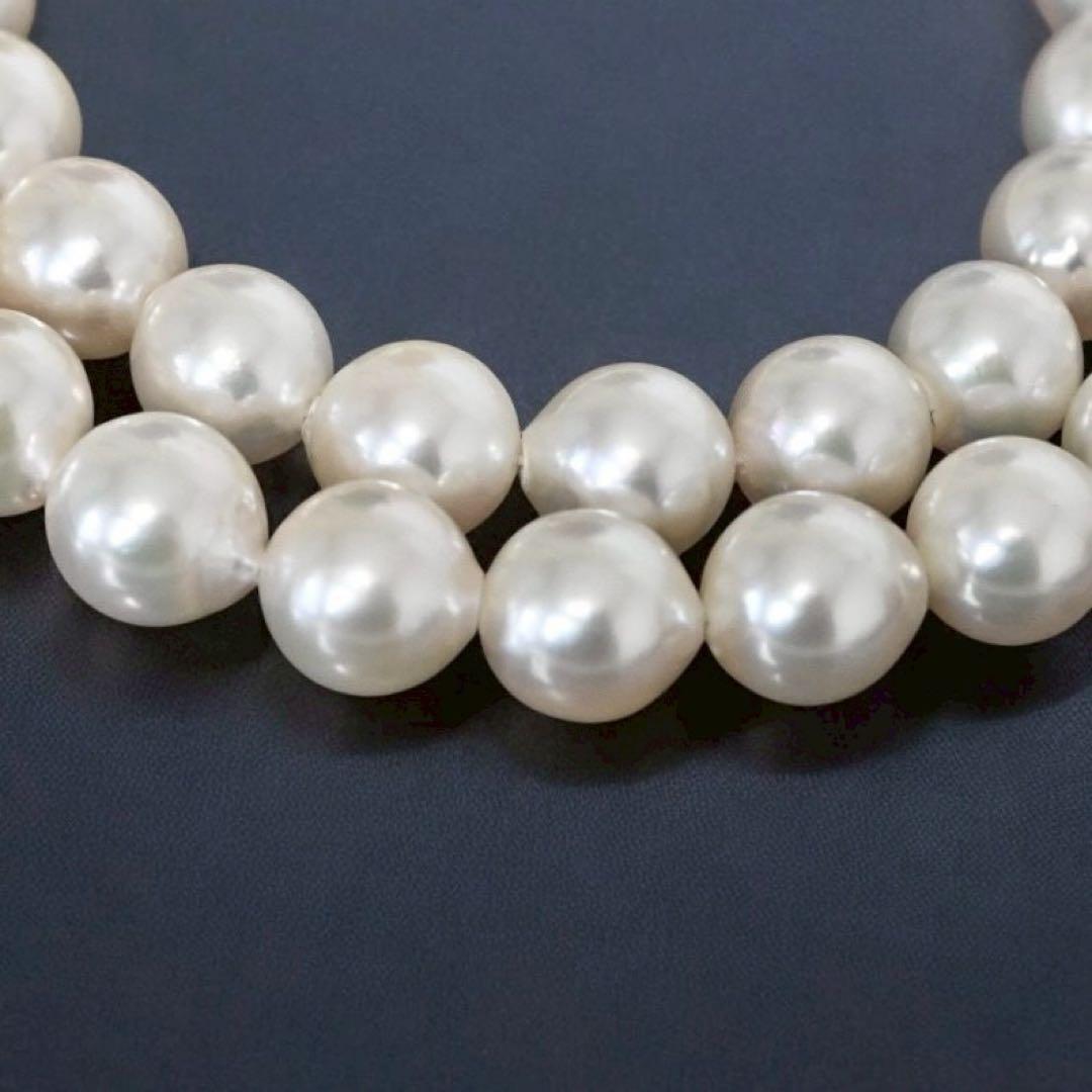【最高峰】アコヤ　パール　大珠　ネックレス　本真珠　9ミリ　鑑別書