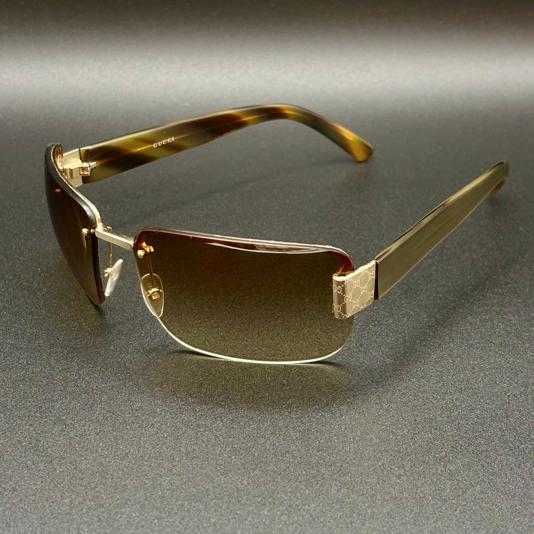 美品✨Gucci Sunglasses Rimless GG Pattern