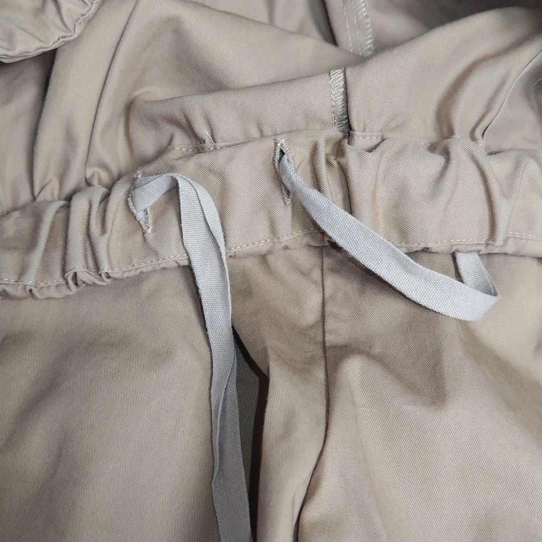 【極美品】ミズイロインド 24SS ワイドカーゴパンツ ベージュ